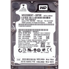 Used Hard drive 320 GB Western Digital (2.5", 7200 rpm, 16 MB, SATAIII, WD3200BEKX)