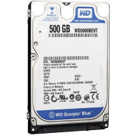 Used Hard drive 500 GB Western Digital (2.5", 5400 rpm, 8 MB, SATAII, WD5000BEVT)