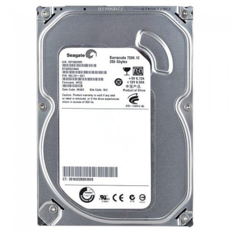 Used hard drive 250 GB Seagate (3.5", 7200 rpm, 8 MB, SATAII, ST3250318AS)