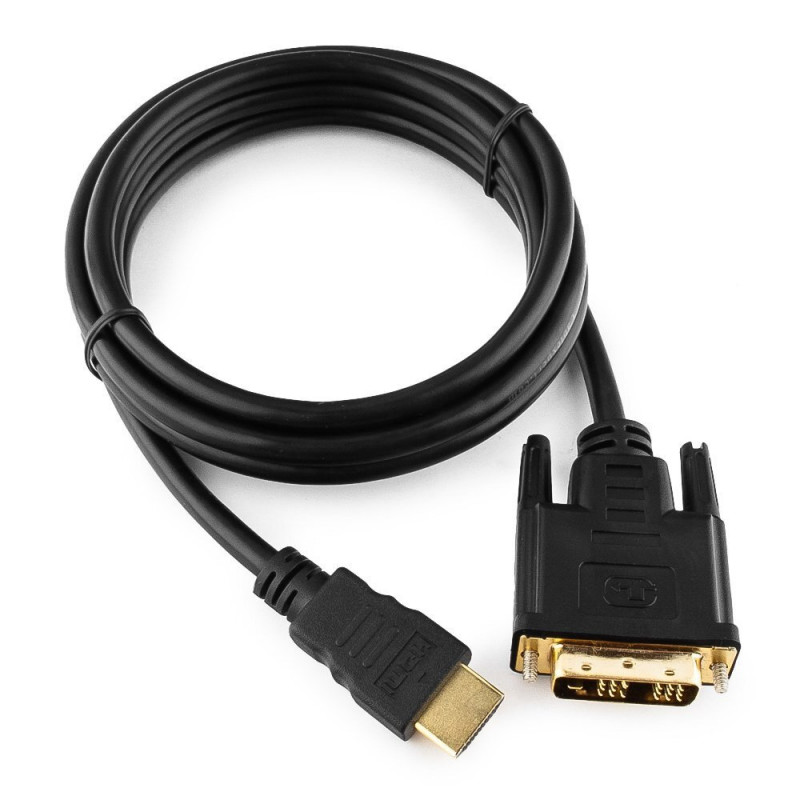 БУ Кабель мультимедійний HDMI to DVI 18+1pin M, 0.5m Cablexpert (CC-HDMI-DVI-0.5M)