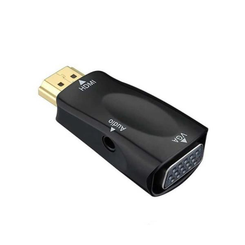 БУ Адаптер HDMI to VGA (конвертер сигнала) 1920х1080 FullHD, аудио выход