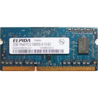 БУ Оперативная память 2 ГБ, DDR3, для ноутбуков, Elpida (1333 МГц, 1.5 В, CL9, EBJ20UF8BCS0-DJ-F)