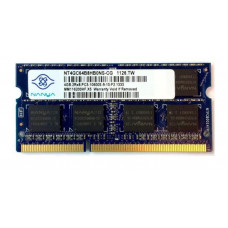 БУ Оперативная память 4 ГБ, DDR3, для ноутбуков, Nanya (1333 МГц, 1.5 В, CL9, NT4GC64B8HB0NS-CG)
