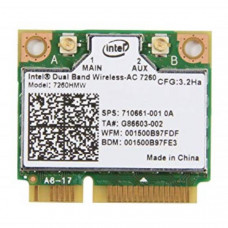 БУ WIFI Модуль Intel Dual Band Wireless-AC 7260 (300/867 Мбит/с, 2,4/5 ГГц, Bluetooth)