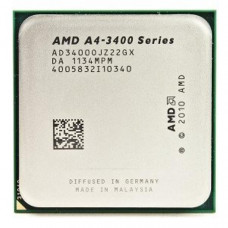 БУ Процесор AMD A4-3400 (FM1/2x2.7GHz/32нм/65 Вт/AD34000JZ22GX)