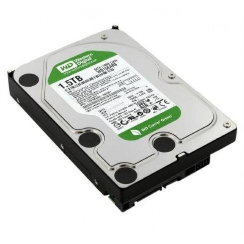 Used Hard drive 1.5 TB Western Digital (3.5", 5400 rpm, 64 MB, SATAII, WD15EARS)