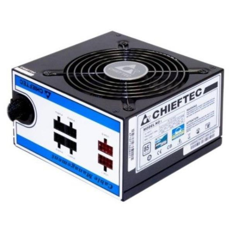 БУ Блок питания 750 Вт Chieftec, 24+4+4 pin, питание видеокарты - 2x (6+2 pin), 120 мм, ATX, CT