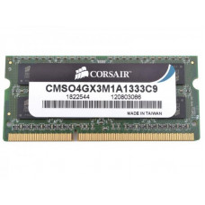 Corsair RAM (SO-DIMM, DDR3, 4Gb, 1333MHz, CMSO4GX3M1A1333C9)