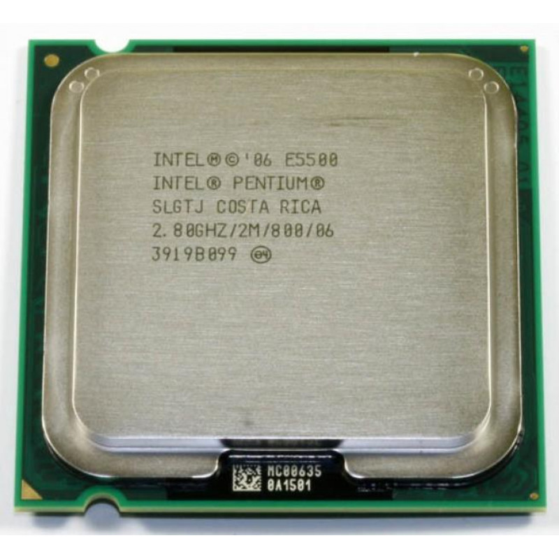 БУ Процесор Intel Pentium Dual Core E5500 (S775/2x2.8GHz/2MB/65 Вт/BX80571E5400)
