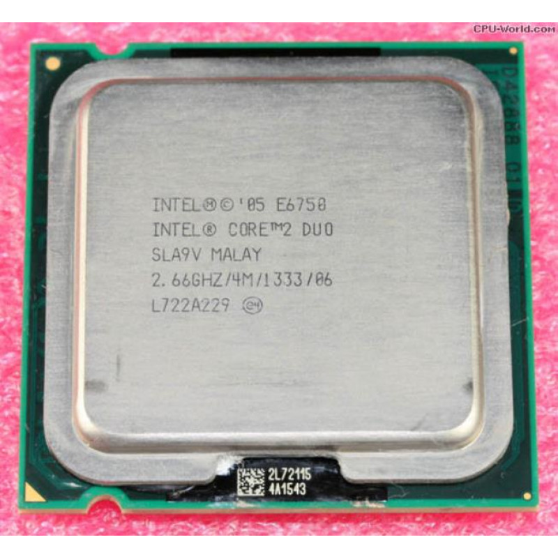 БУ Процесор Intel Core 2 Duo E6750 (S775/2x2.66GHz/4MB/65 Вт/BX80557E6750)