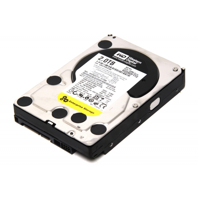 Used Hard drive 2 TB Western Digital (3.5", 7200 rpm, 64 MB, SATAII, WD2003FYYS)