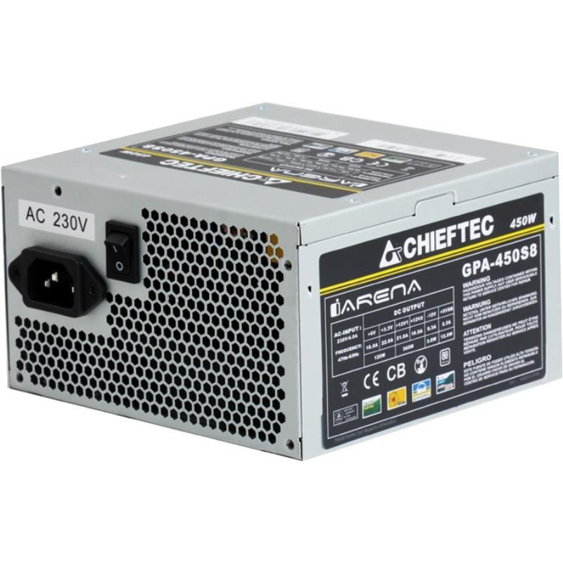 БУ Блок питания 450W Chieftec iARENA GPA-450S8, 1х120мм