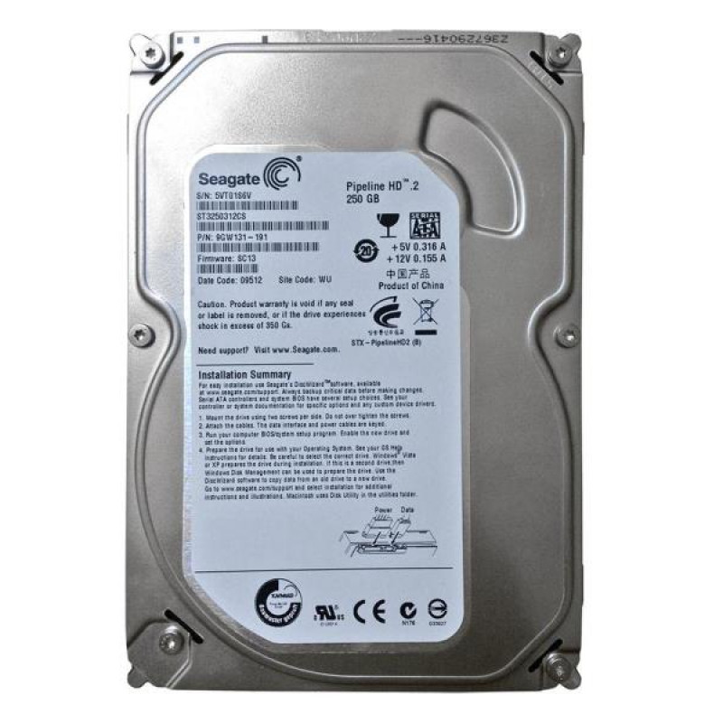 Used hard drive 250 GB Seagate (3.5", 5900 rpm, 8 MB, SATAII, ST3250312СS)