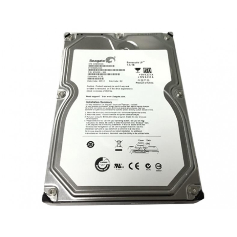Used hard drive 1.5 TB Seagate (3.5", 5900 rpm, 32 MB, SATAII, ST31500541AS)