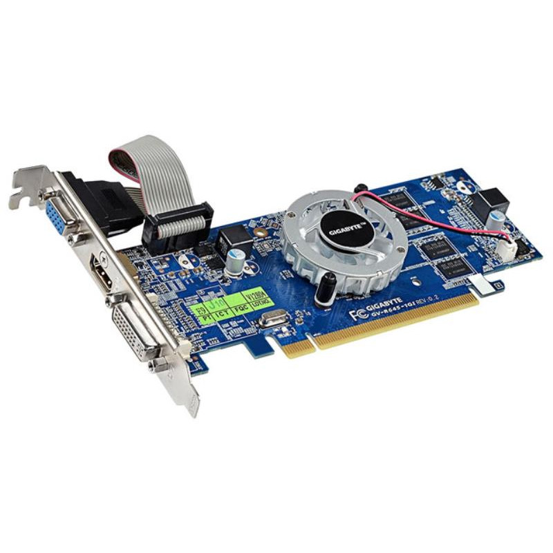 Відеокарта GIGABYTE Radeon HD 6450 rev 2.0, 1GB, DDR3, 64-bit, VGA/DVI/HDMI (GV-R645-1GI)