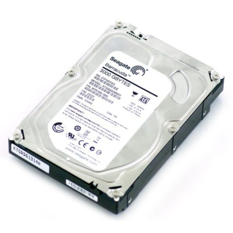 Used hard drive 3 TB Seagate (3.5", 7200 rpm, 64 MB, SATAIII, ST3000DM001)
