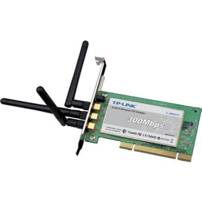БУ Бездротовий адаптер PCI TP-Link TL-WN951N, 300 Мбіт/с (TL-WN951N)