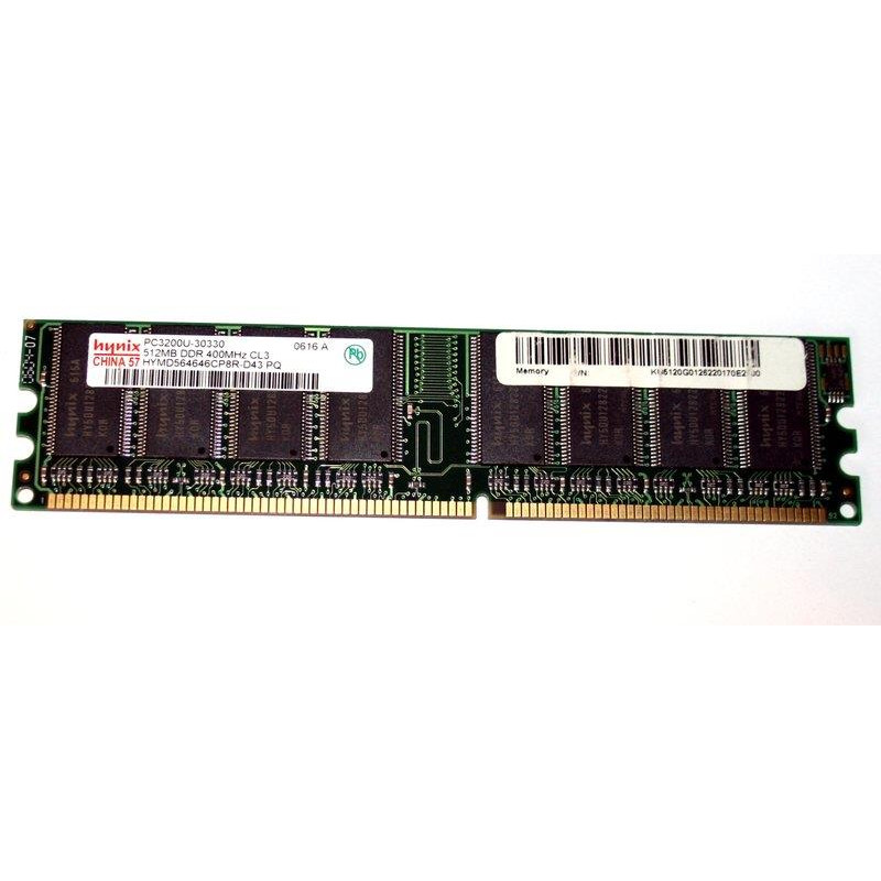 Used RAM 512 MB, DDR, for PC, Hynix (400 MHz, 2.5 V, CL3, HYMD564646CP8R-D43)