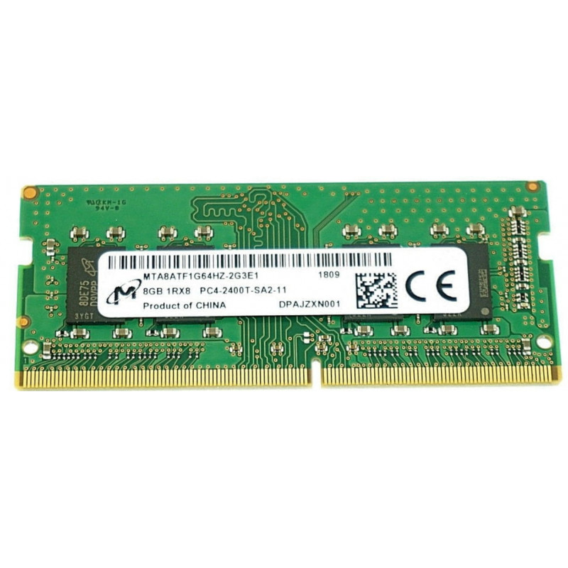 Used RAM 8 GB, DDR4, for laptops, Micron (2400 MHz, 1.2 V, CL17, MTA8ATF1G64HZ-2G3H1)