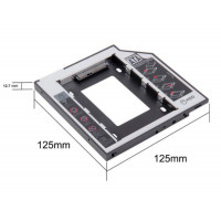 Used Pocket for second HDD/SSD instead of DVD (Optibay Caddy 12.7 mm)