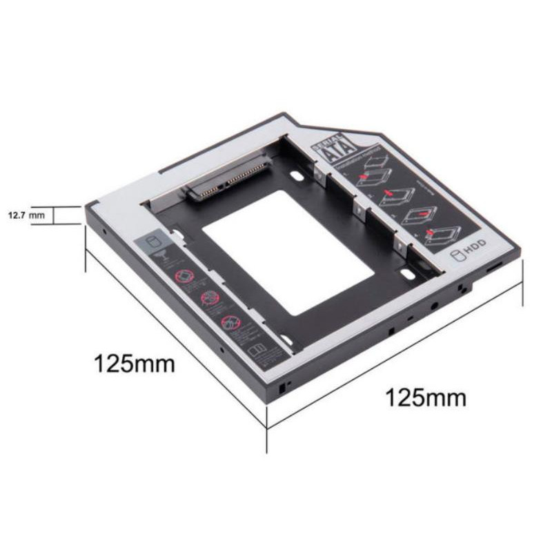 БУ Карман для другого HDD/SSD вместо DVD (Optibay Caddy 12.7 мм)