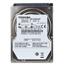 Used Hard drive 750 GB Toshiba (2.5", 5400 rpm, 8 MB, SATAII, MK7559GSXP)