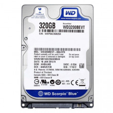 Used Hard drive 320 GB Western Digital (2.5", 5400 rpm, 8 MB, SATAII, WD3200BEVT)