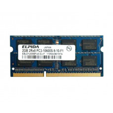 Used RAM 2 GB, DDR3, for laptops, Elpida (1333 MHz, 1.5 V, CL9, EBJ21UE8BFU0-DJ-F)