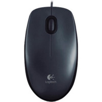 Logitech M100 USB Grey Wired Mouse (810-002141)