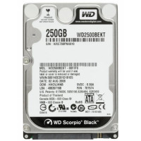 Used Hard Drive 250 GB Western Digital (2.5", 7200 rpm, 16 MB, SATAII, WD2500BEKT)