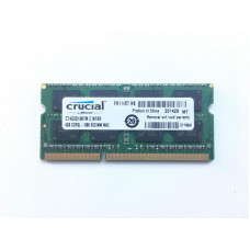 БУ Оперативна пам`ять Crucial (SO-DIMM, DDR3L, 4Gb, 1066MHz, CT4G3S1067M.C16FKR)