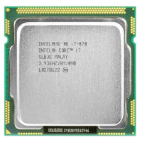 БУ Процессор s1156 Intel Core i7-870, 2,93-3,6 МГц, 4-8 core, Ни, 95W