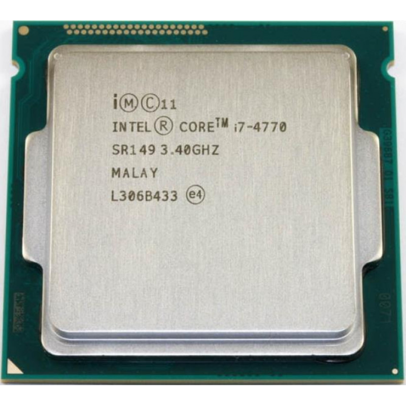 Used Processor s1150 Intel Core i7-4770, 3.4-3.9 MHz, 4-8 core, Intel HD Graphics 4600, 84W