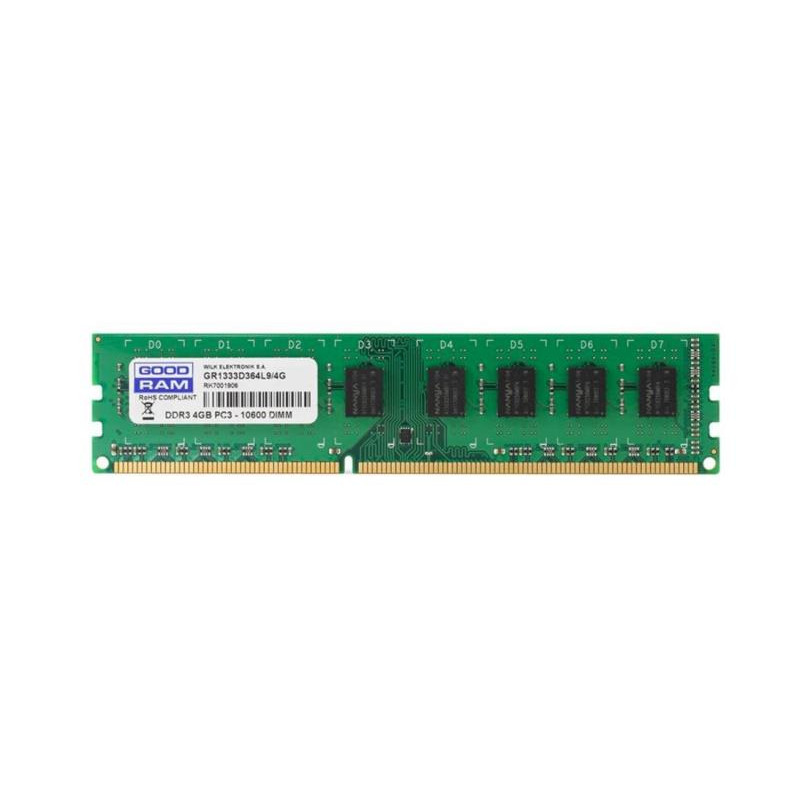 Used RAM 4 GB, DDR3, for PC, Goodram (1333 MHz, 1.5 V, CL9, GR1333D364L9/4G)