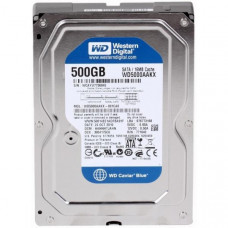 Used Hard Drive 500 GB Western Digital (for PC, 3.5", 7200 rpm, 16 MB, SATAIII, WD5000AAKX)