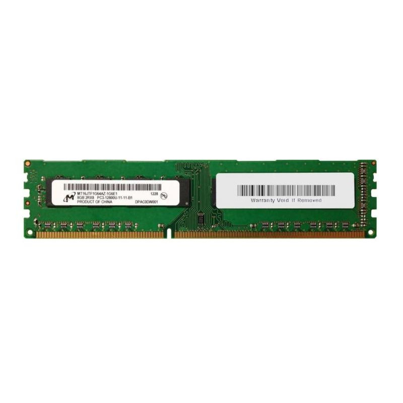 Used RAM 8 GB, DDR3, for PC, Micron (1600 MHz, 1.5 V, CL11, MT16JTF1G64AZ-1G6E1)
