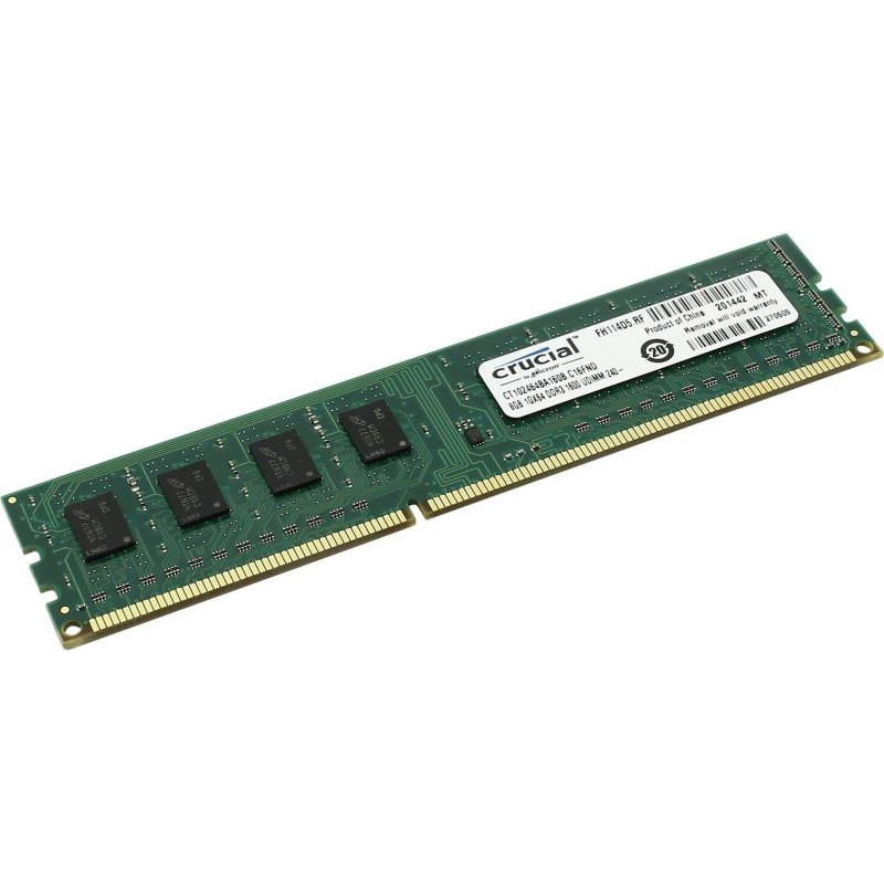 Crucial RAM (DIMM, DDR3, 8Gb, 1600MHz, CT102464BA160B.C16FND)