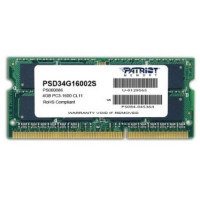 RAM Patriot (SO-DIMM, DDR3, 4Gb, 1600 MHz, PSD34G16002S)