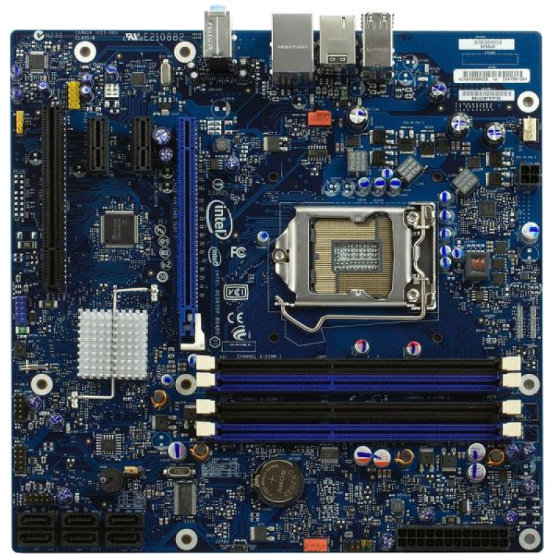Used Motherboard s1156, Intel DP55WB (4xDDR3, Intel P55, PCI-Ex16x1, microATX)