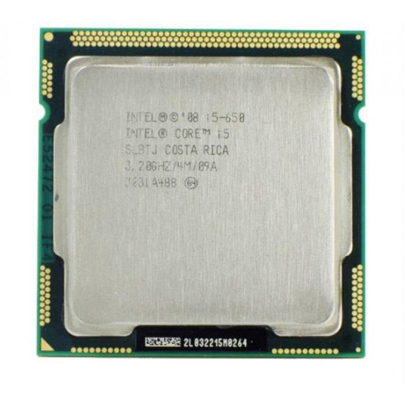 БУ Процесор s1156 Intel Core i5-650, 3,2-3,46 МГц, 2-4 core, Intel HD Graphics, 73W