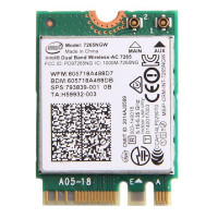БУ WIFI Модуль Intel Dual Band Wireless-AC 7265 (300/867 Мбит/с, 2,4/5 ГГц, Bluetooth 4.2)