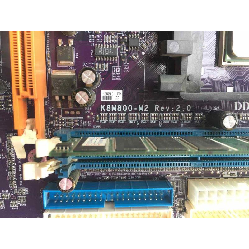 Motherboard Elitegroup K8M800-M2 rev.2.0 (s754, VT8237, 2xDDR) + CPU: SEMPRON 2600+