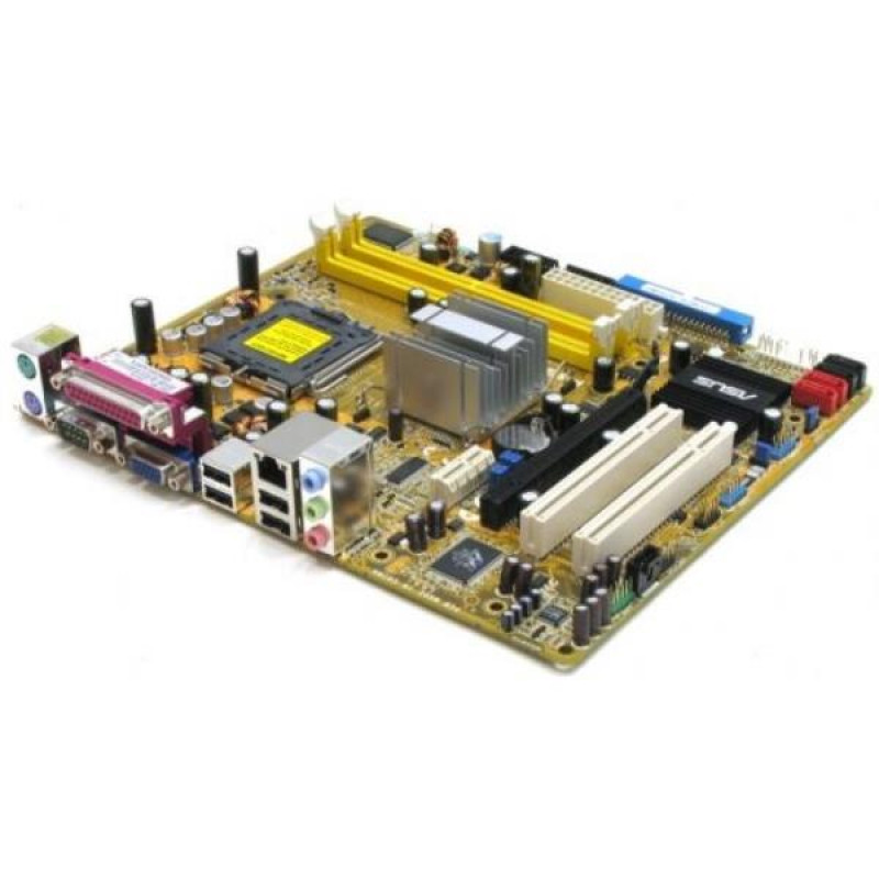 БУ Материнська плата s775, ASUS P5GZ-MX (2xDDR2 SDRAM, Intel 945GZ, PCI-Ex16x1, microATX)