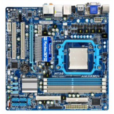 БУ Материнская плата Gigabyte GA-MA785GM-US (sAM2+/AM3, 5xSATA, IDE, 4xDDR2, 1xPCIx16, 2xPCI, mATX)