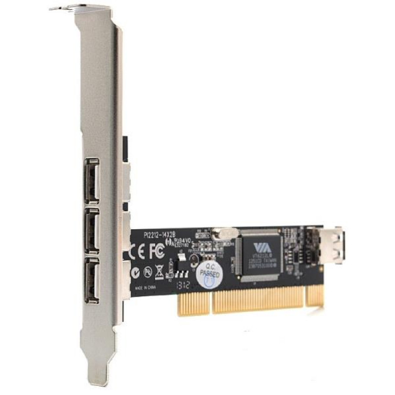 STLab USB 2.0 Controller 4 channels (3 internal + 1 internal) PCI (U-165)