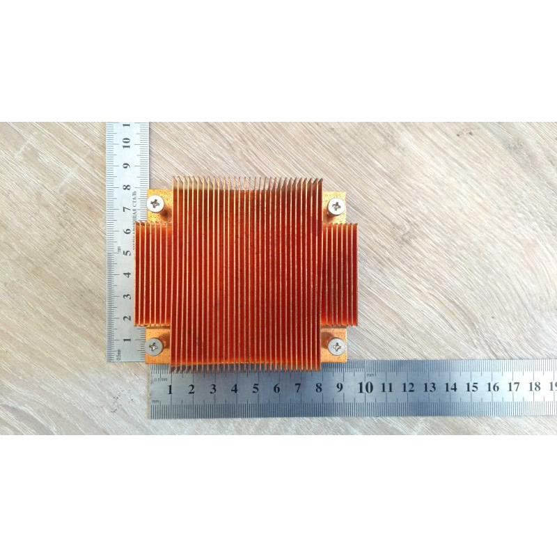 Used radiator for processor s604, 90x80mm, copper