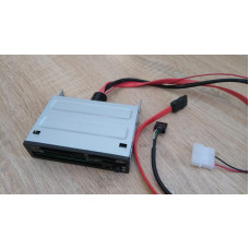 STLab Card Reader with 2.5" SATA HDD Docking Station for 3.5" PC Bay (U-407)