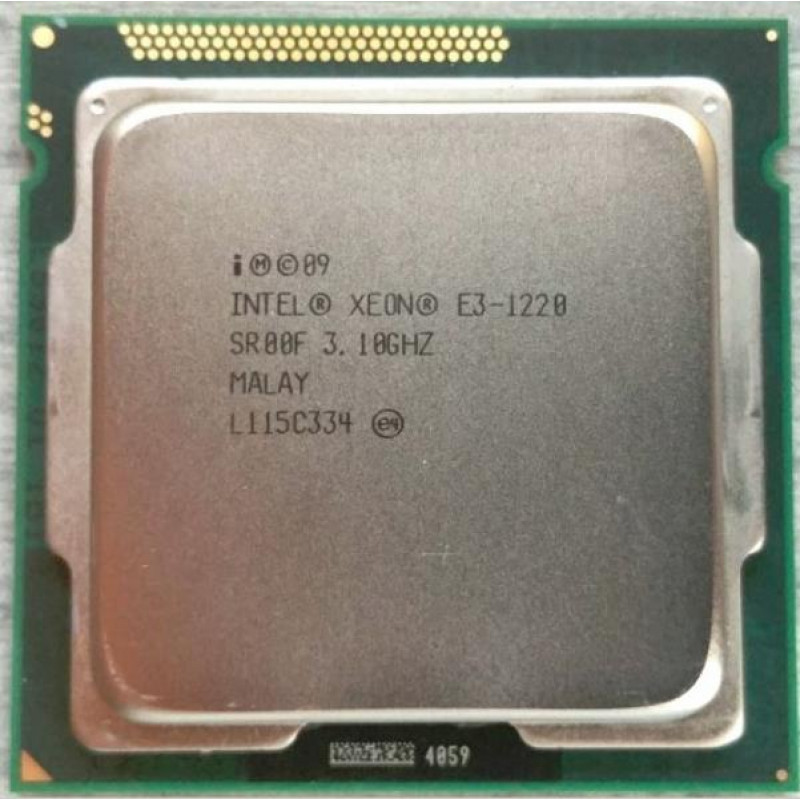 БУ Процесор s1155 Intel Xeon E3-1220, 3,1-3,4 МГц, 4-4 core, Ні, 80W (аналог i5-2400)