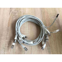 Used Patch cords 12 pcs AS-IT (10x1 m, 2*2 m, Ethernet (RJ45), 5e, gray)