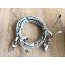 БУ Патч корды 12 шт AS-IT (10х1 м, 2*2 м, Ethernet (RJ45), 5e, серый)